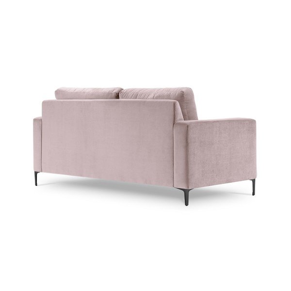 Roza žametna zofa Kooko Home Harmony, 158 cm-image-3