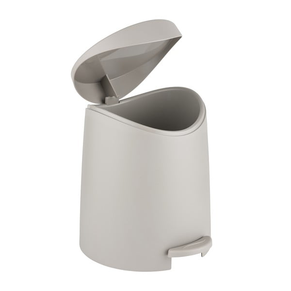 Sivorjav plastičen koš za smeti s pedalom 3 l Portes – Allstar-image-1