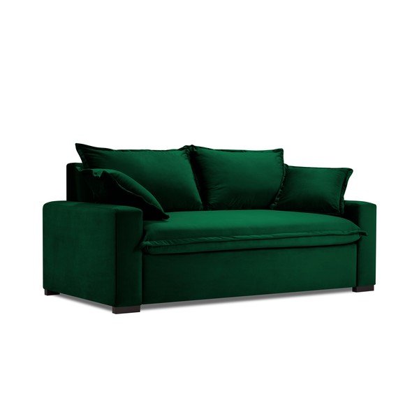 Temno zelena raztegljiva zofa Kooko Home Mezzo-image-2