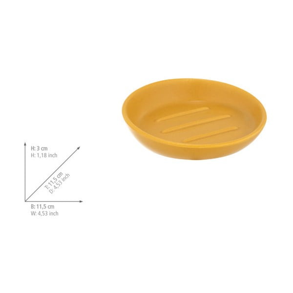 Rumen keramičen podstavek za milo Badi – Wenko-image-4