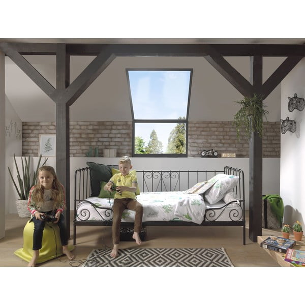 Črna otroška postelja 90x200 cm Alice - Vipack-image-1