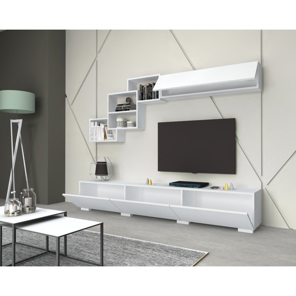 Bela TV mizica 210x40 cm Fly - Gauge Concept-image-1