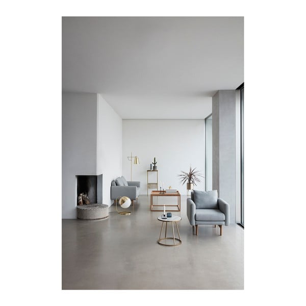 Komplet 2 cvetličnih loncev na podstavkih v medeni barvi Hübsch Gardo-image-2