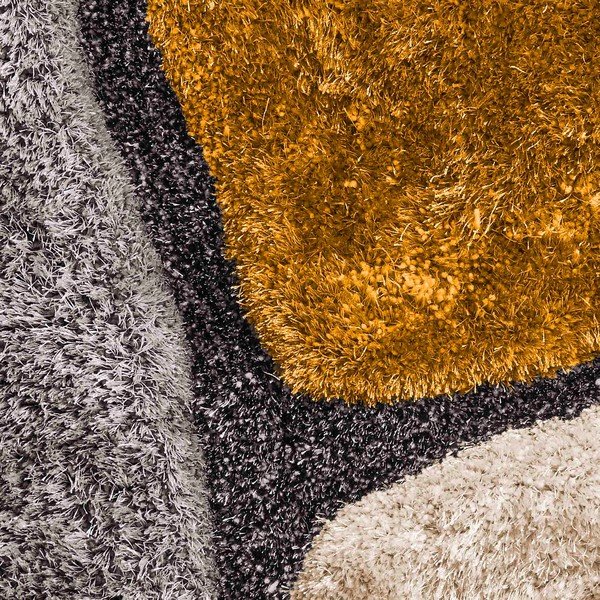 Sivo-rumena preproga Think Rugs Noble House Rock, 150 x 230 cm-image-2