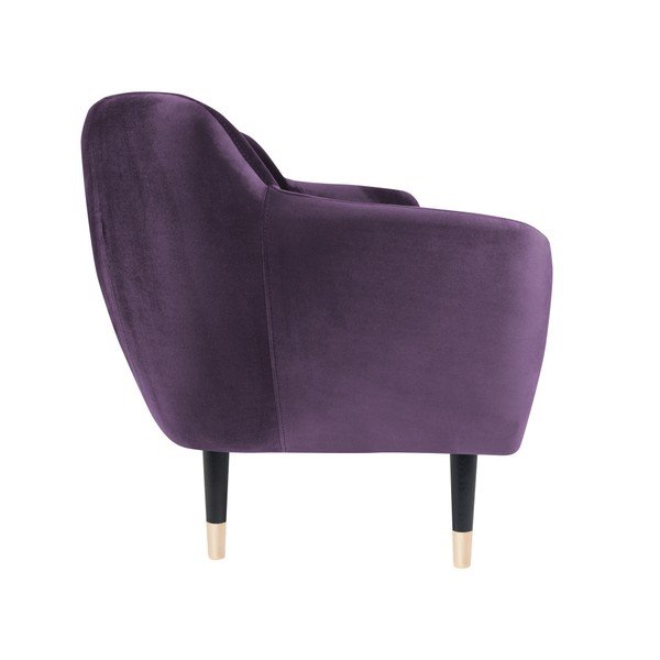 Vijolični kavč s črnimi nogami Mazzini Sofas Benito, 158 cm-image-3