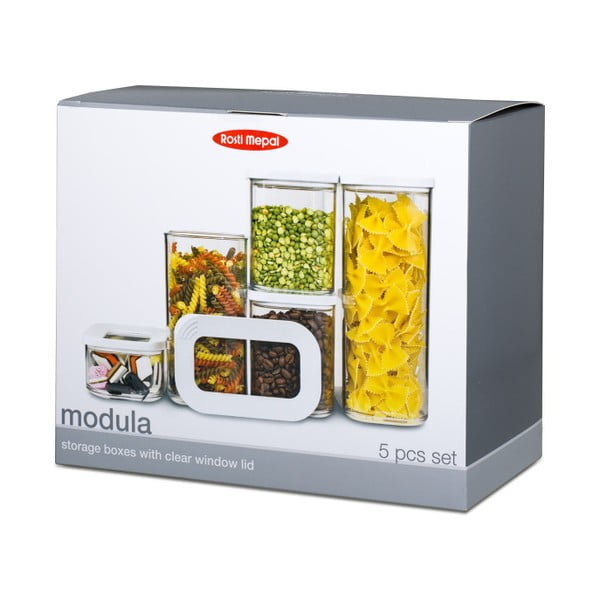 Posode za shranjevanje v kompletu 5 ks živil Modula White – Mepal-image-3