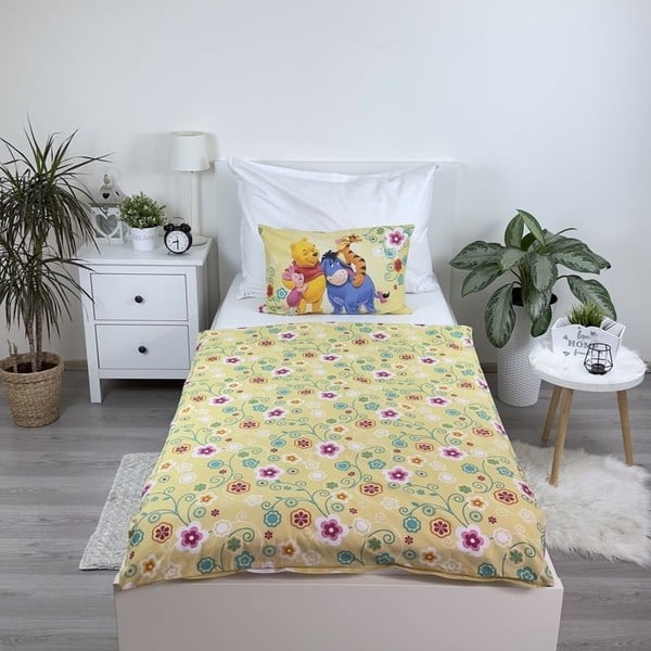 Bombažna otroška posteljnina za otroško posteljico 100x135 cm Winnie-the-Pooh – Jerry Fabrics-image-2