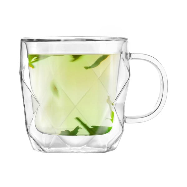 Set 2 skodelic z dvojno steno Vialli Design Geo, 330 ml-image-3