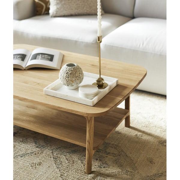 Mizica iz masivnega hrasta 60x100 cm Twig – The Beds-image-1