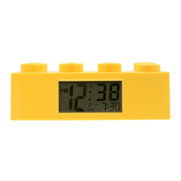 Rumena ura z alarmom iz kock LEGO®