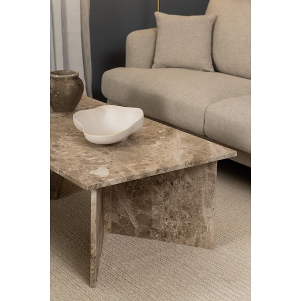 Bež marmorna mizica 70x140 cm Vega – Actona-image-1