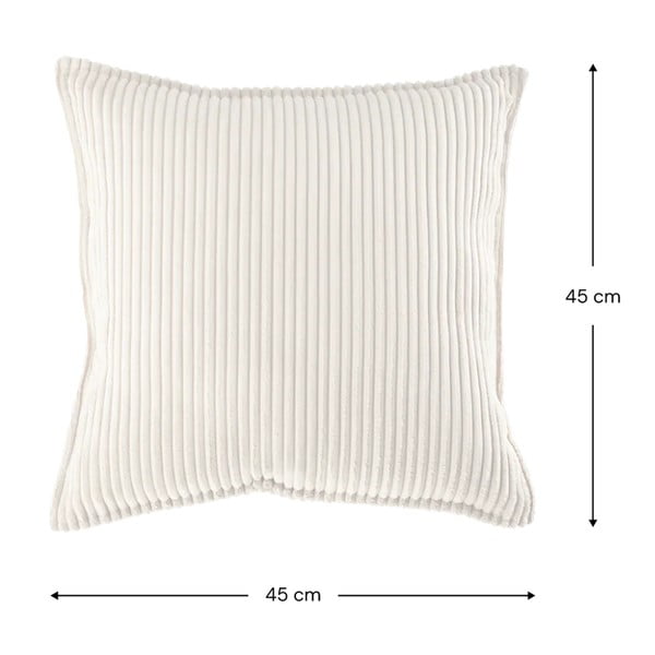 Kremno bela otroška blazina rebrasti žamet Block – Wigiwama-image-3