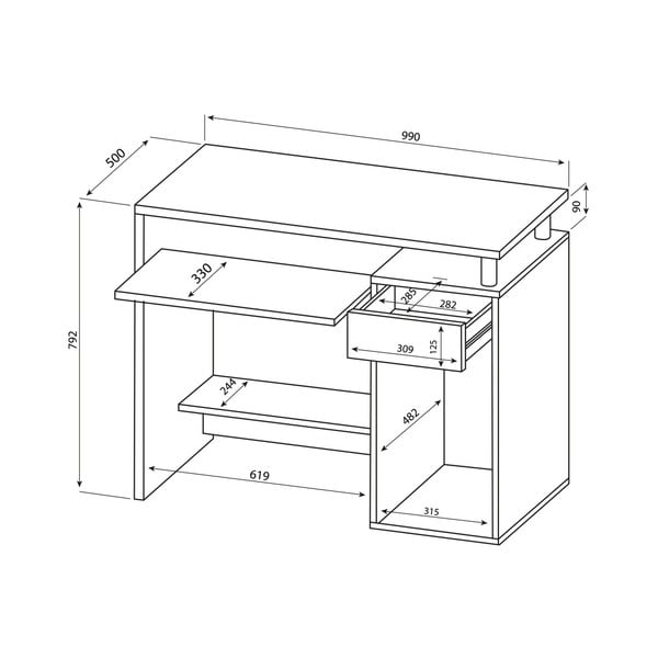 TemaHome Delovna miza Harvard-image-2