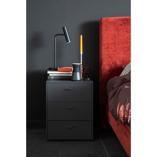 Črna LED zatemnitvena namizna svetilka (višina 48 cm) Stina – Fischer & Honsel-image-2