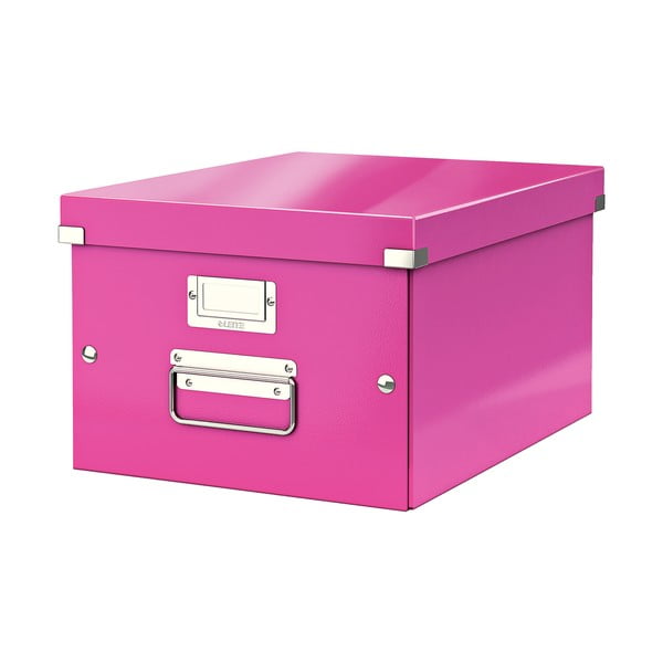 Rožnata škatla za shranjevanje Leitz Universal, dolžina 37 cm