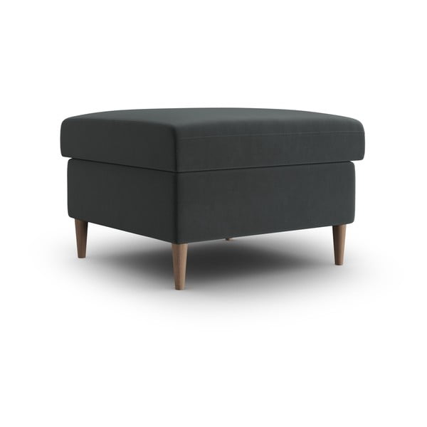 Temno siv žameten tabure Kyoto – Cosmopolitan Design-image-1