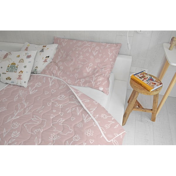 Komplet prešite odeje in prevleke za vzglavnik iz bombažnega satena 140x200 cm - Butter Kings-image-1