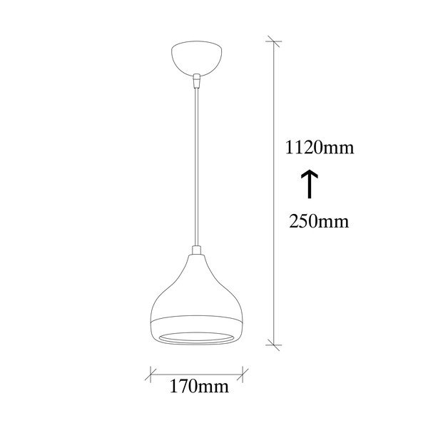Viseča svetilka v črni in bakreni barvi Opviq lights Yildo, ø 17 cm-image-3