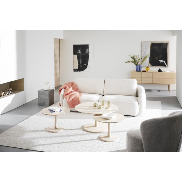 Okrogla mizica v hrastovem dekorju 60x60 cm Hobart – Rowico-image-4