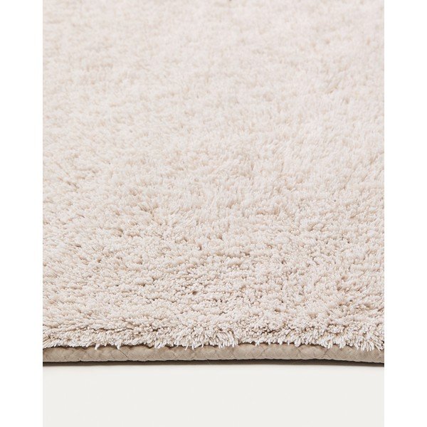 Bež kopalniška preproga 50x70 cm Coper – Kave Home-image-1