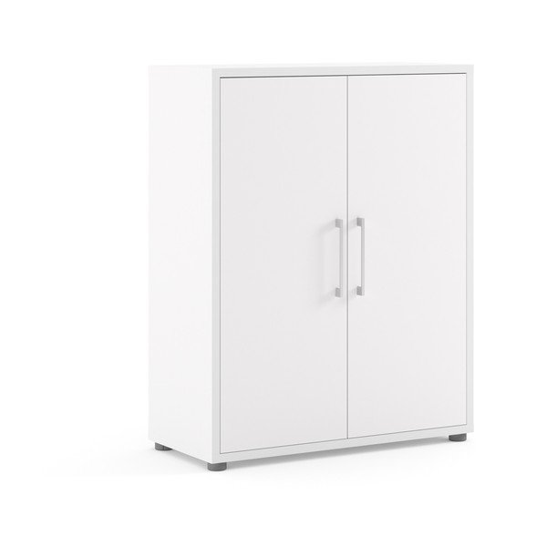 Bela modularna knjižna omara 89x113 cm Prima - Tvilum