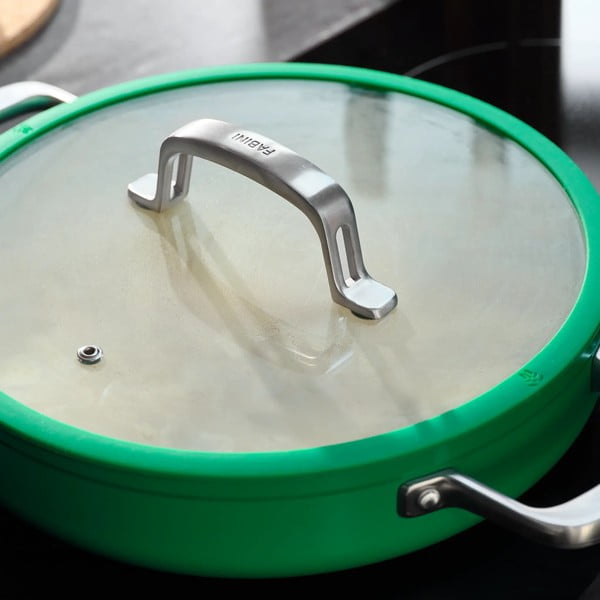 Ponev s pokrovko/s keramično prevleko ø 28 cm tegame Meda 3.0 – FABINI-image-2