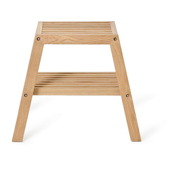 Stolček iz hrastovega lesa Wireworks Slatted Stool-image-2