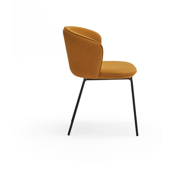 Gorčično rumeni oblazinjeni jedilni stoli v kompletu 2 ks Add – Teulat-image-4