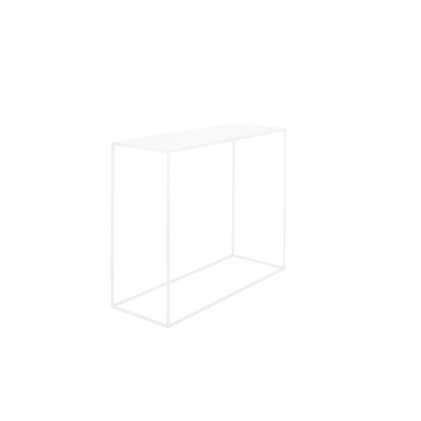 Bela kovinska konzolna mizica CustomForm Tensio, 100 x 35 cm
