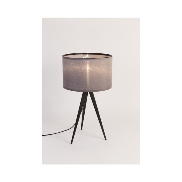 Črno-siva namizna svetilka Zuiver Tripod, ø 28 cm-image-2