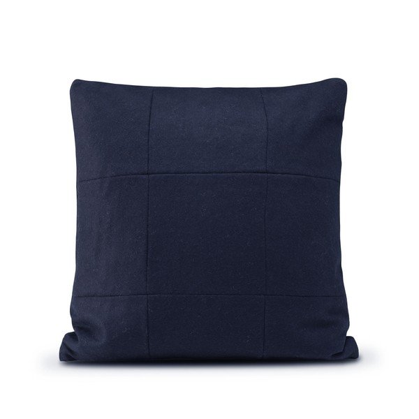 Temno modra volnena prevleka za vzglavnik HF Living Felt Navy, 50 x 50 cm-image-1
