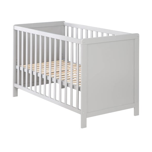 Svetlo siva otroška posteljica 60x120 cm – Roba-image-2