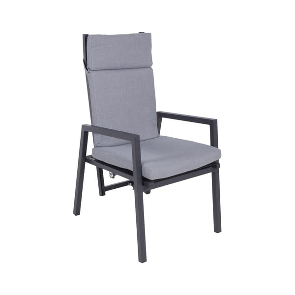 Siv kovinski vrtni stol Sintra – Garden Pleasure