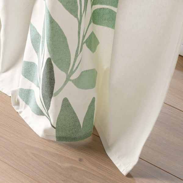 Bela/zelena zavesa 140x260 cm Nymphea – douceur d'intérieur-image-2