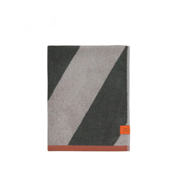 Kaki zelene frotirne brisače iz organskega bombaža v kompletu 2 ks 40x55 cm Diagonal – Mette Ditmer Denmark