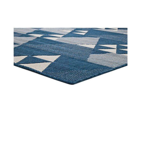 Modra zunanja preproga Universal Clhoe Triangles, 140 x 200 cm-image-1