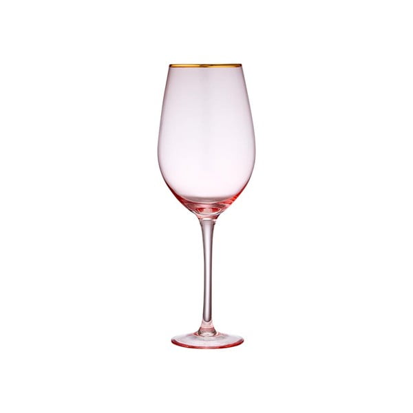 Roza kozarec za vino Ladelle Chloe, 600 ml