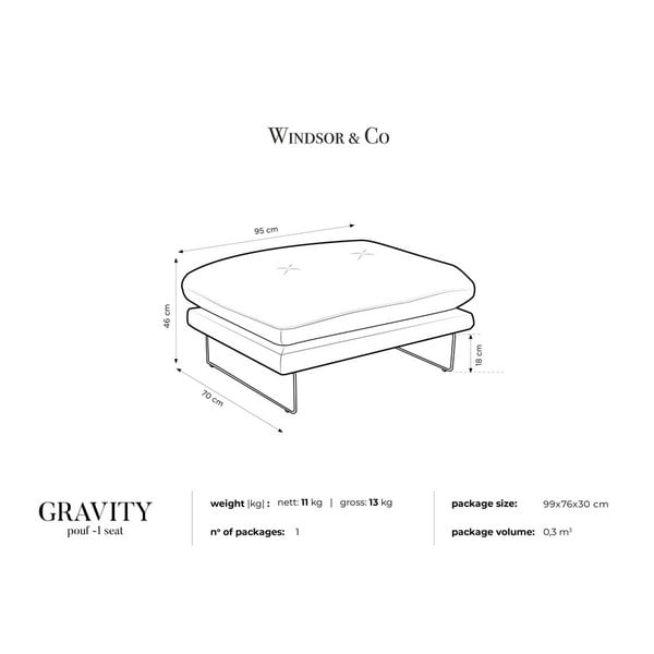 Temno moder žameten puf Windsor & Co Sofas Gravity-image-4