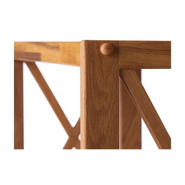 Regal iz masivnega hrasta v naravni barvi 70x87 cm X-Shelf – Unique Furniture-image-4