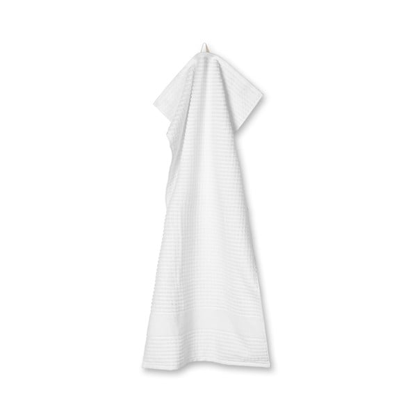 Bela frotirna brisača iz organskega bombaža 50x100 cm Check – JUNA-image-3