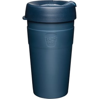 Temno modra potovalna skodelica s pokrovom KeepCup Spruce Thermal, 454 ml