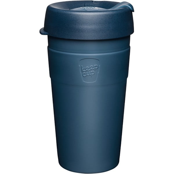 Temno modra skodelica to go s pokrovom KeepCup Spruce Thermal, 454 ml