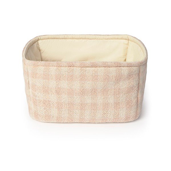 Svetlo rožnata tekstilna otroška košara za shranjevanje 30x20x20 cm Swan Rose – Lorena Canals
