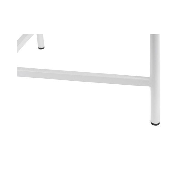 Bela kovinska okrogla klubska mizica ø 50 cm Meseta  – Leitmotiv-image-3