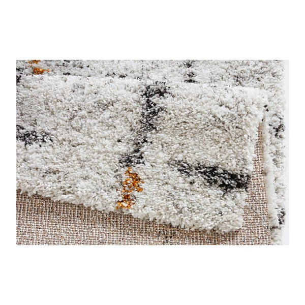 Krem preproga Mint Rugs Grid, 160 x 230 cm-image-1