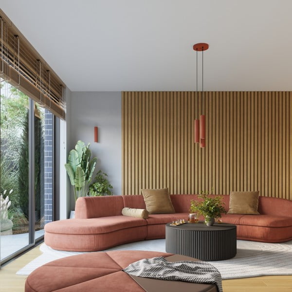 Opečnato oranžno točkovno svetilo 6,5x45 cm Gleam – Sollux-image-3