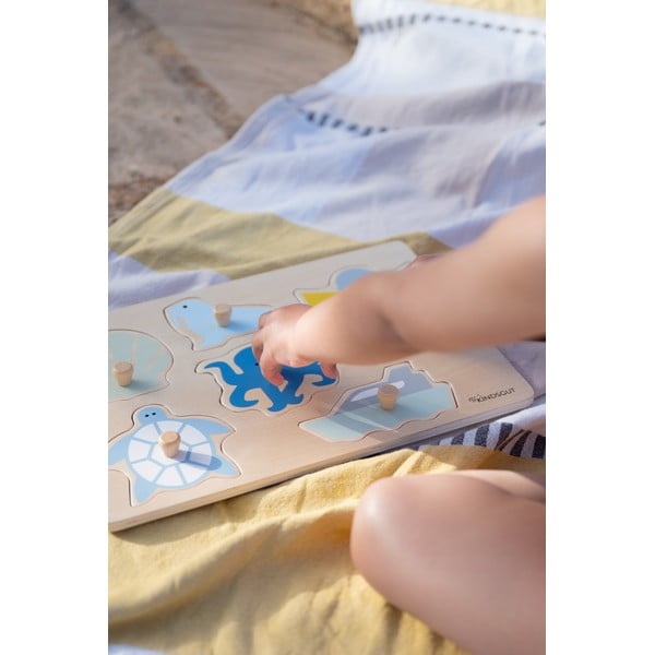 Lesena sestavljanka vtikanka (število koščkov 6) Ocean – Kindsgut-image-1