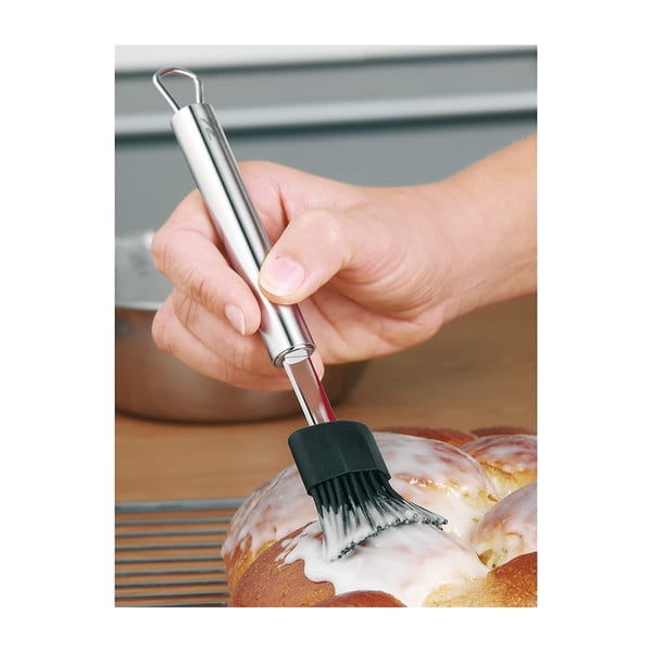 Črn kuhinjski čopič z ročajem iz nerjavečega jekla WMF Cromargan® Profi Plus-image-2