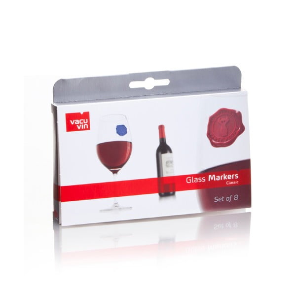 Komplet 8 nalepk za kozarce za vino Vacu Vin-image-2