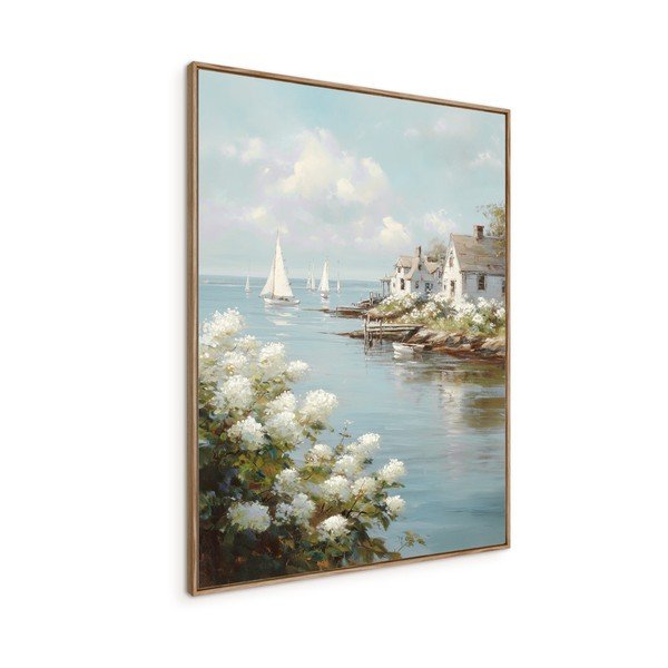 Tiskana slika z okvirjem 60x80 cm Quiet Bay – Styler-image-4